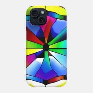 multicolour test card stained glass Phone Case