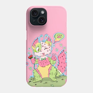 Watermelon cat Phone Case