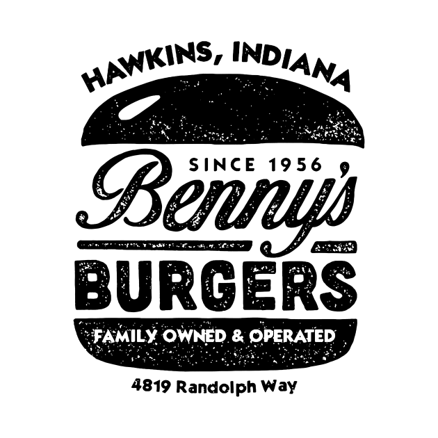 Benny's Burgers (black) by CoryFreemanDesign