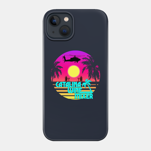 brightly colored catalina - Catalina Wine Mixer - Phone Case