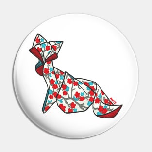 Origami Fox Pin