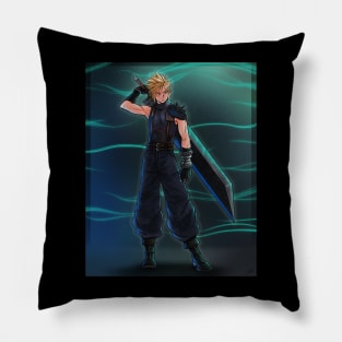 Cloud Strife Victory Pose Pillow