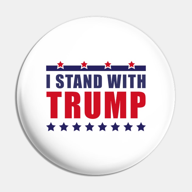 I stand with Trump Pin by DesignergiftsCie