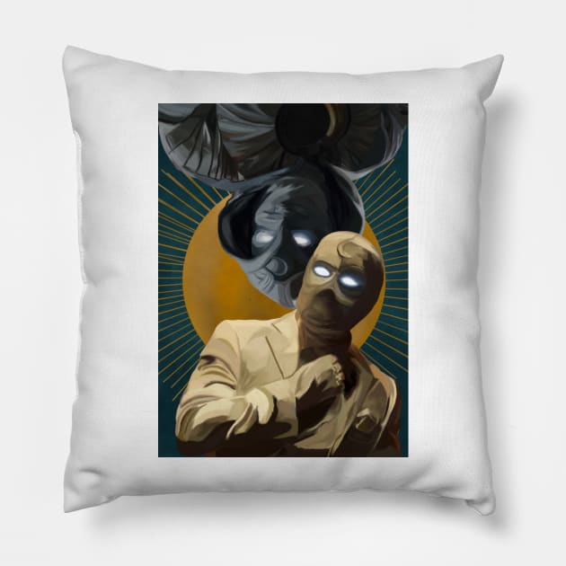 The Moonknights Pillow by malw.illiams