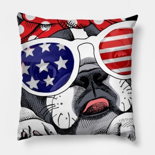 French Bulldog Funny 4th Of July Gift For Frenchie Lover Pillow