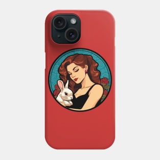 Crazy (Gorgeous) Bunny Lady Phone Case