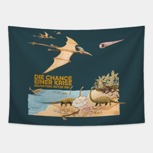 Resonance - "the chances of a crisis - mammal! take it!" Tapestry by mnutz