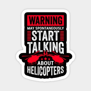 Funny Helicopter Pilot Mechanic Gift Magnet