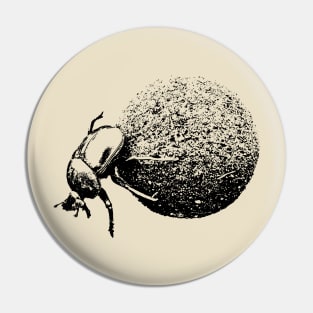 Dung Beetle Rolling Dung Ball | African Wildlife Pin