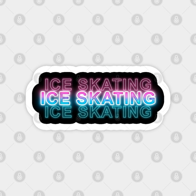 Ice Skating Magnet by Sanzida Design