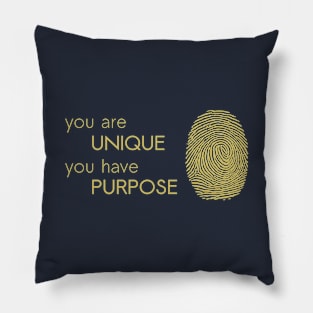 Unique with Purpose - Fingerprint Pillow