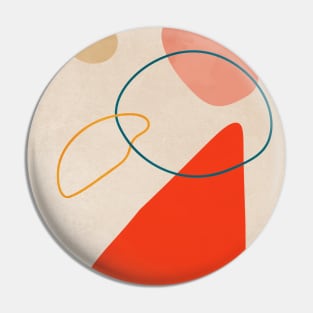 Nordic Organic Abstract Shapes Pin