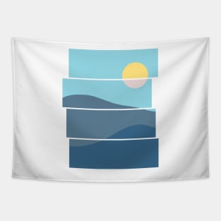 Mountain Waves Tapestry