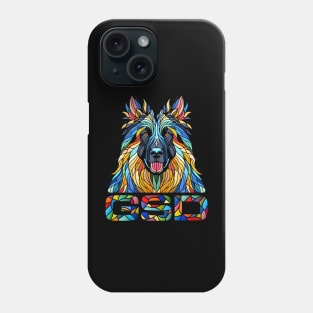 German Shepherd - Colorful Mosaic Art Phone Case