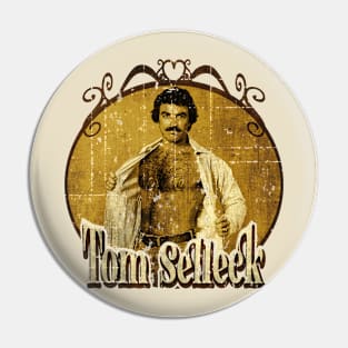 Tom Selleck 80s Aesthetic Pin