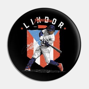 Francisco Lindor New York M Country Flag Pin