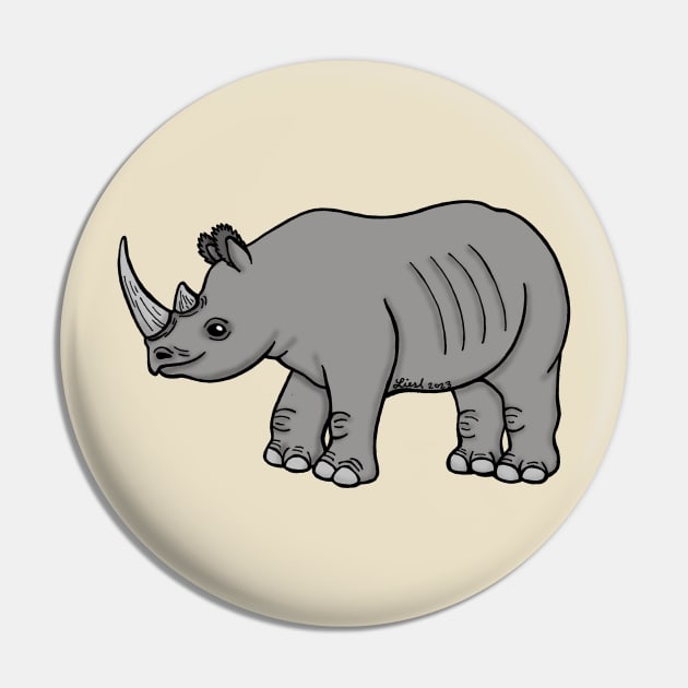 Rhino Pin by HonuHoney