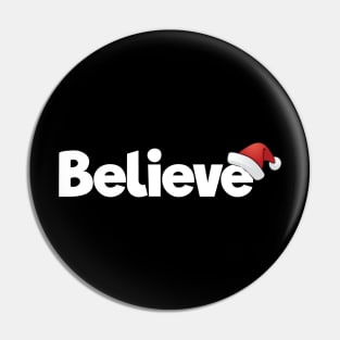 Believe Christmas Shirt Pin