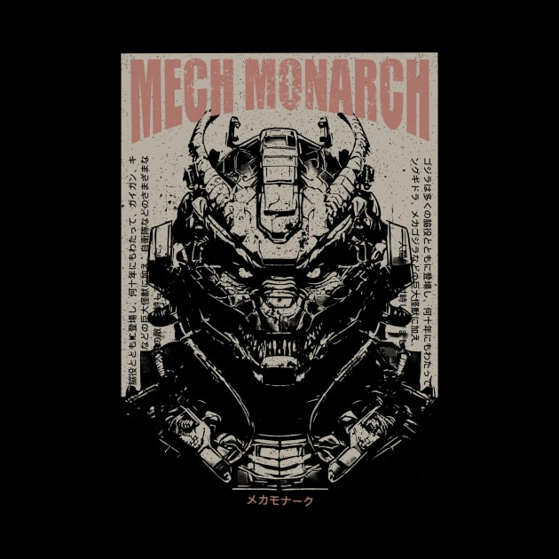 VINTAGE GODZILLA MECH MONARCH by HelloDisco