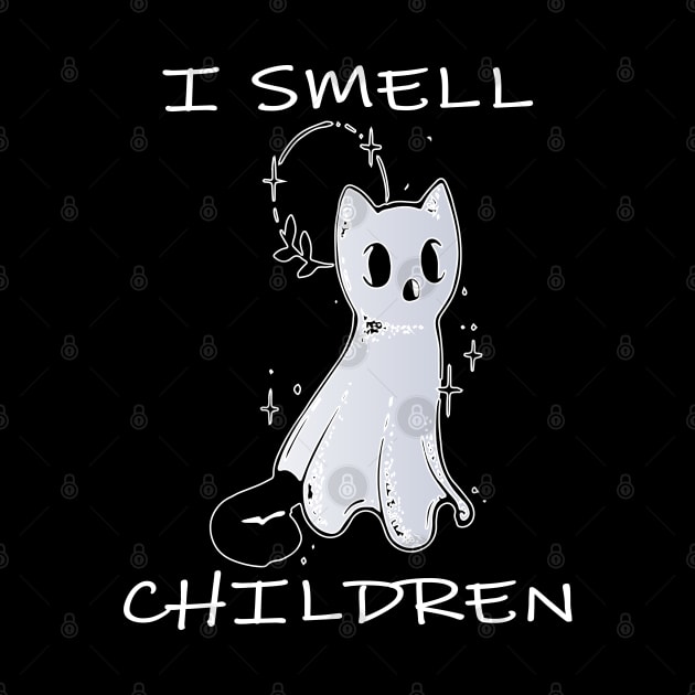 i smell children, funny cat by lazykitty