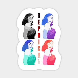 reprisal tv series Madison Davenport as Meredith fan works graphic design by ironpalette Magnet
