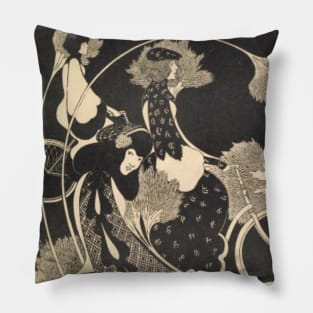 Art Nouveau Bicycles Pillow