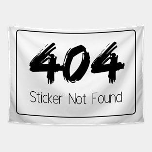 404 Sticker Not Found Tapestry