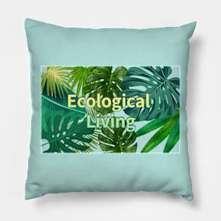 Eco-local living,palm treesummer, summertime, summer season Pillow