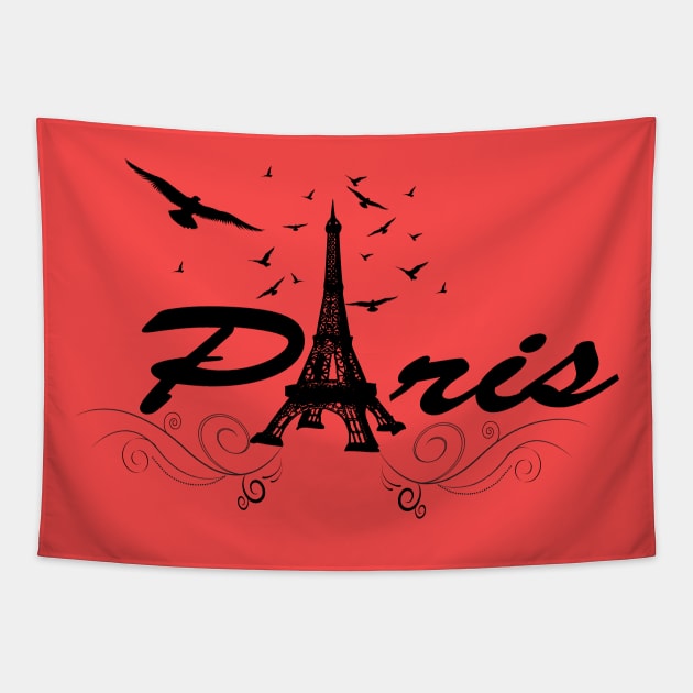 Paris, the eiffel tower Tapestry by Nicky2342