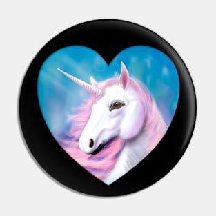 Unicorn Heart Pin