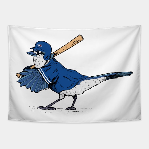 Toronto Blue Jay Baseball Tapestry by deancoledesign