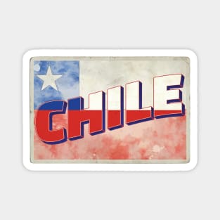 Chile Vintage style retro souvenir Magnet