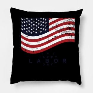 Happy Labor Day Pillow