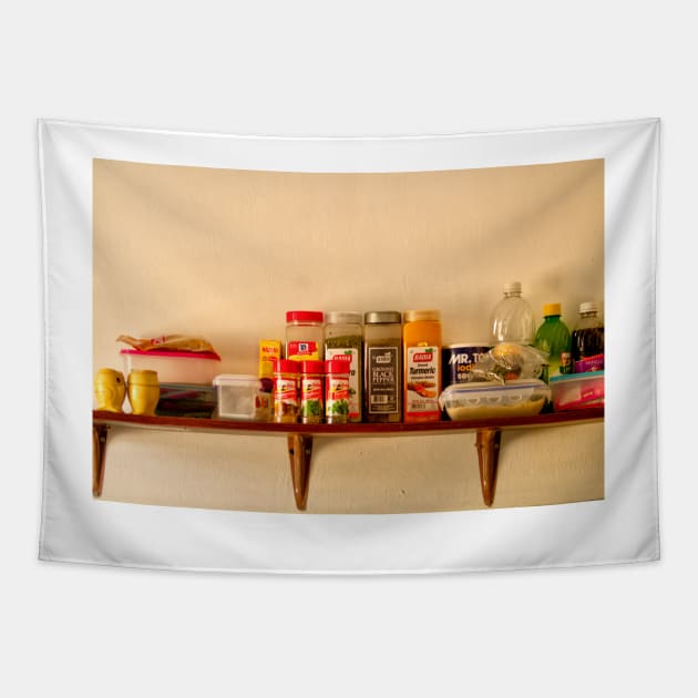 cli kitchen spices Tapestry by pcfyi