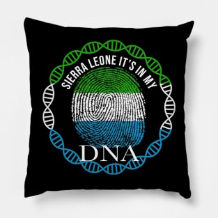 Sierra Leone Its In My DNA - Gift for Sierra Leonean From Sierra Leone Pillow