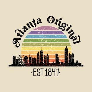 Atlanta Original Retro Rainbow T-Shirt