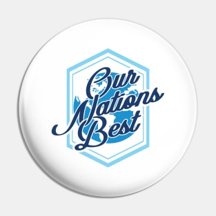 'Our Nations Best' Military Public Service Shirt Pin