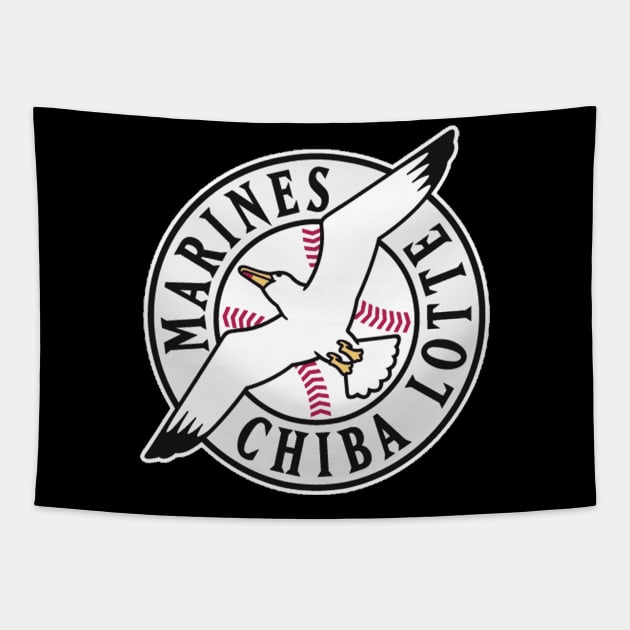 Chiba Lotte Marines Tapestry by Meraki01