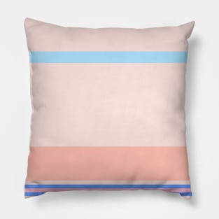 An unthinkable mix of Fresh Air, Cornflower Blue, Baby Pink, Very Light Pink and Pale Rose stripes. Pillow