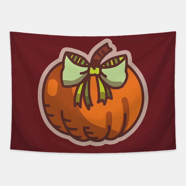 Cute Pumpkin Tapestry by AuroraCelestine