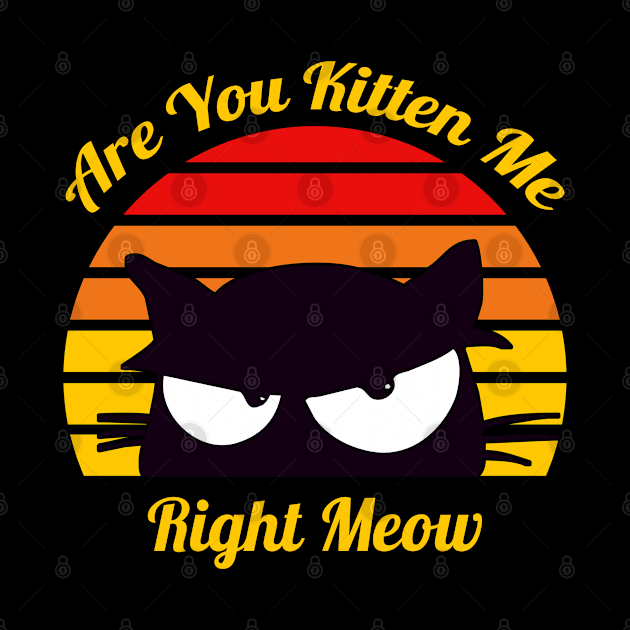 Are You Kitten Me Right Meow by ShirtCraftsandMore