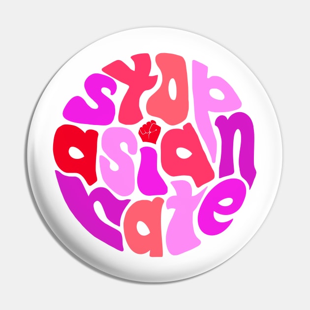 Stop Asian Hate ))(( # Asian Lives Matter Design Pin by darklordpug