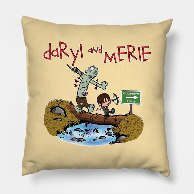 Daryl and Merle Pillow by bovaart