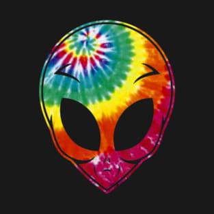 Alien Head Tie Dye For Space Lovers T-Shirt