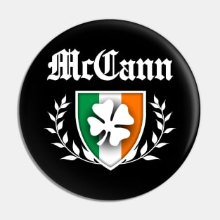 McCann Shamrock Crest Pin