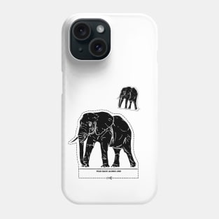 Elephant Paper Cutouts Phone Case