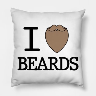 I Beard Beards Pillow