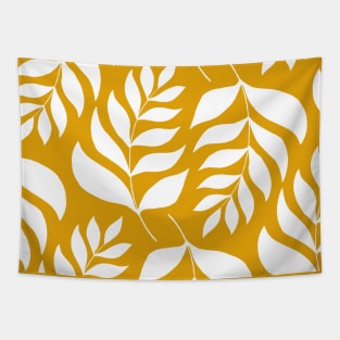 Simple branches pattern - ochre Tapestry