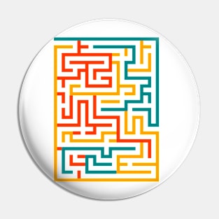 Maze geometric lines Pin