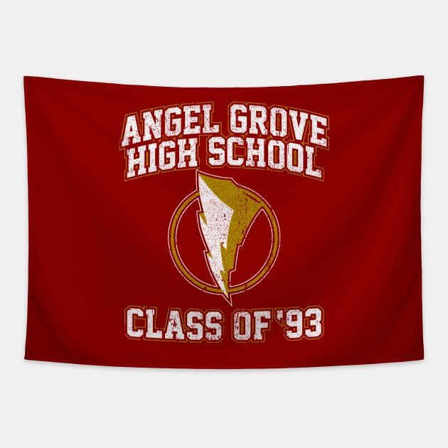 Angel Grove High School Class of 93 Tapestry by huckblade